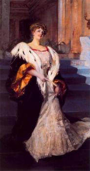 華金 索羅利亞 巴斯蒂達 Portrait of Dona Elena Ortuzar Blasco Ibanez